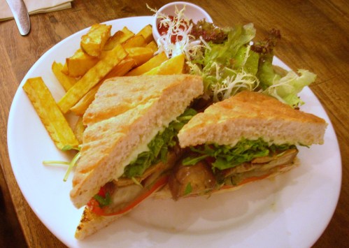 life cafe italian roasted veg sandwich