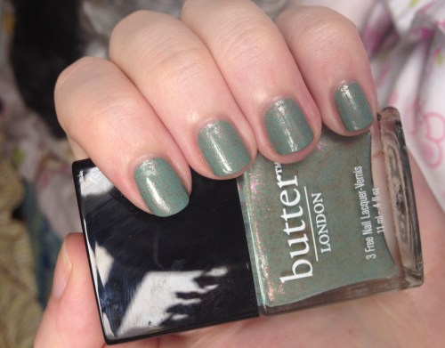 butter london two fingered salute swatch