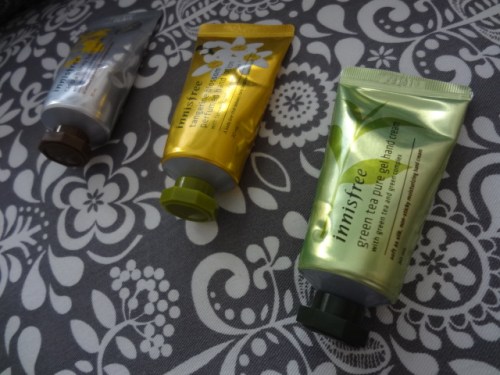 innisfree green tea pure gel hand cream