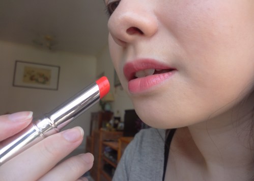 shu uemura dolly red lucid rouge unlimited lipstick