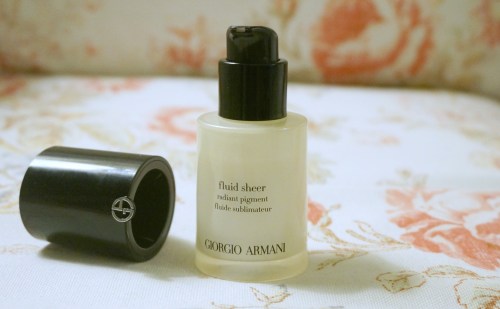 giorgio armani fluid sheer effetto nudo collection