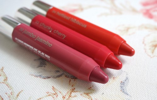 clinique chubby sticks heftiest hibiscus chunky cherry jumbo jasmine