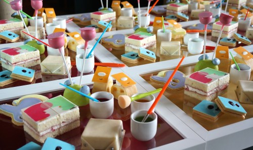 grand hyatt hong kong cake painting afternoon tea
