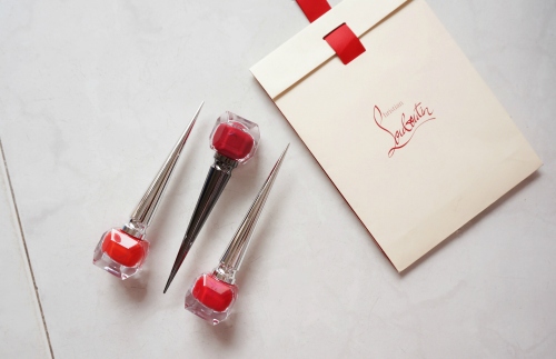 christian louboutin red nail extensions collection